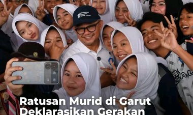 Ratusan Murid di Garut Deklarasikan Gerakan Rukun Sama Teman