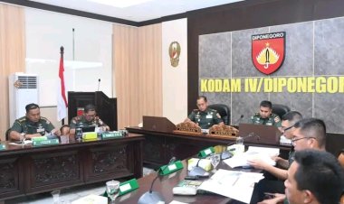 Pangdam IV/Diponegoro Pimpin Rapat Kesiapan Pembentukan Kodam di Provinsi DIY