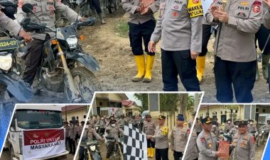 Wakapolri Lepas 5 Truk dan 200 Motor Pengantar Sembako Warga Terdampak Banjir di Aceh Tamiang