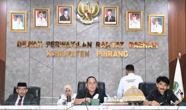 DPRD Pinrang Gelar Rapat Paripurna Internal
