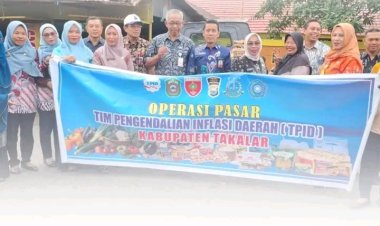 Menyambut Bulan Ramadhan 1447 H Pemda Takalar bersama TIM TPID melakukan Operasi Pasar. 