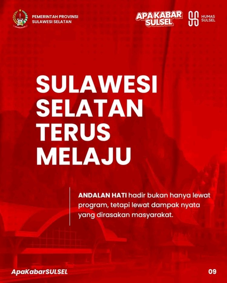 Pemprov Sulsel Komitmen Hadirkan Dampak Nyata Pembangunan