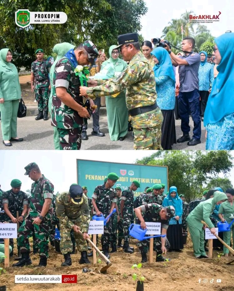 Bupati Lutra Sambut Pangdam XIV Hasanuddin