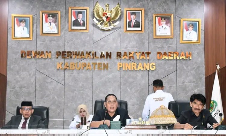 DPRD Pinrang Gelar Rapat Paripurna Internal