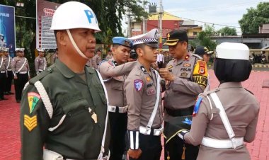 Operasi Keselamatan Pallawa 2026 Dimulai Hari Ini, Wakapolres Bantaeng Pimpin Apel Gelar Pasukan