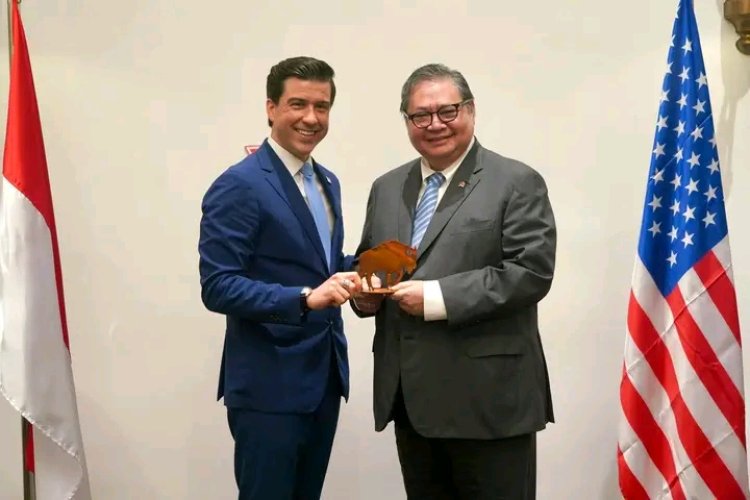 Menko Ekonomi RI Terima Wamen Pertanian Untuk Urusan Perdagangan dan Pertanian Luar Negeri AS