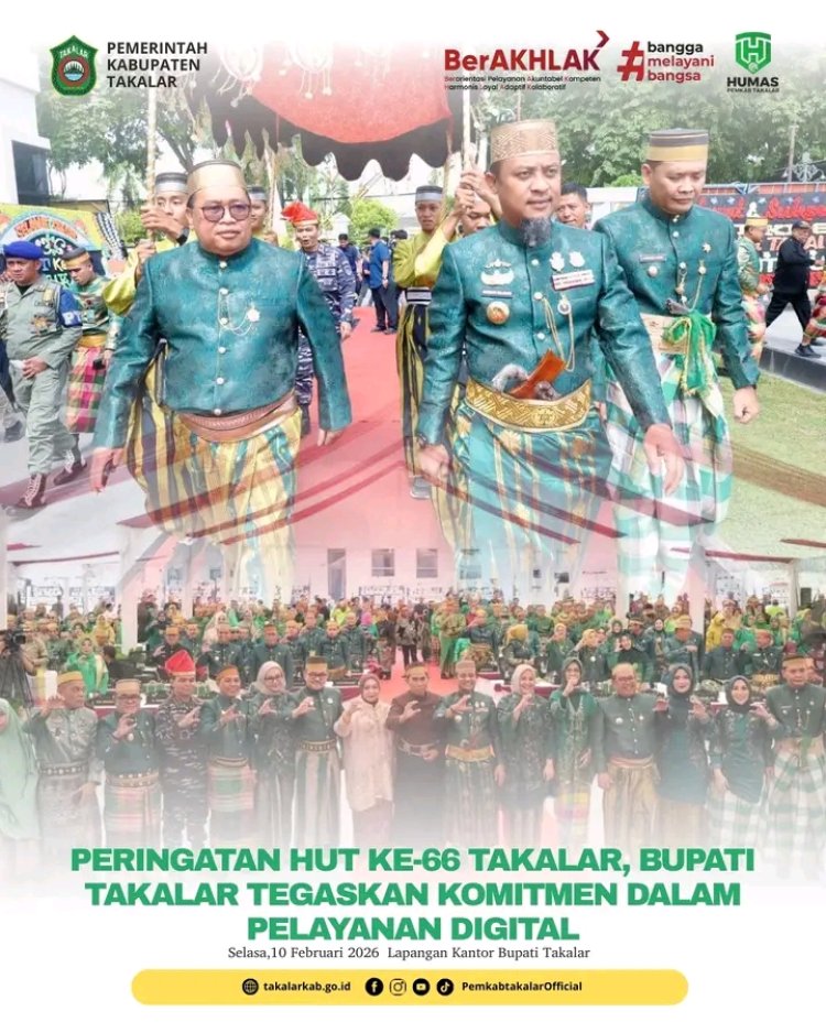 Peringatan HUT Ke-66 Takalar, Bupati Takalar Tegaskan Komitmen Dalam Pelayanan Digital