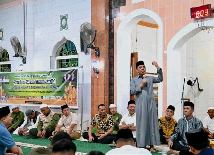 Launching Gerakan Siswa Cinta Masjid di Donggala, Gubernur Anwar Hafid: “Kun
