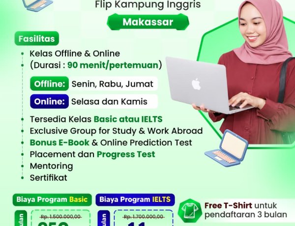 5 Rekomendasi Tempat Kursus IELTS Makassar Terbaik, Nomor 1 Wajib Dicoba!